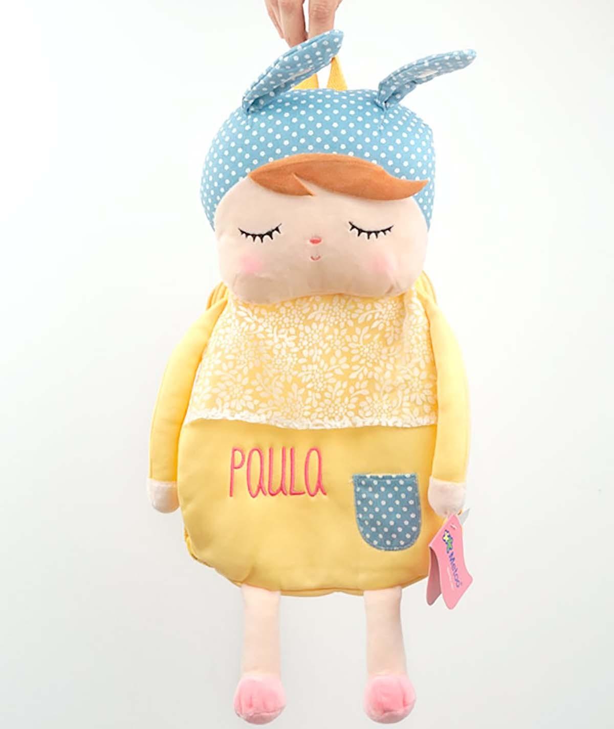 Mochila Personalizada Muñeca Metoo Amarilla Mi Pipo - Nanetes #