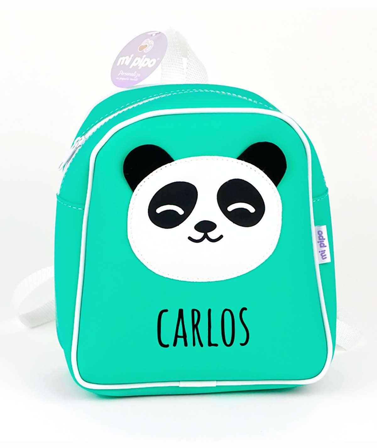 Mochila Personalizada Polipiel Menta Panda Mi Pipo - Nanetes #