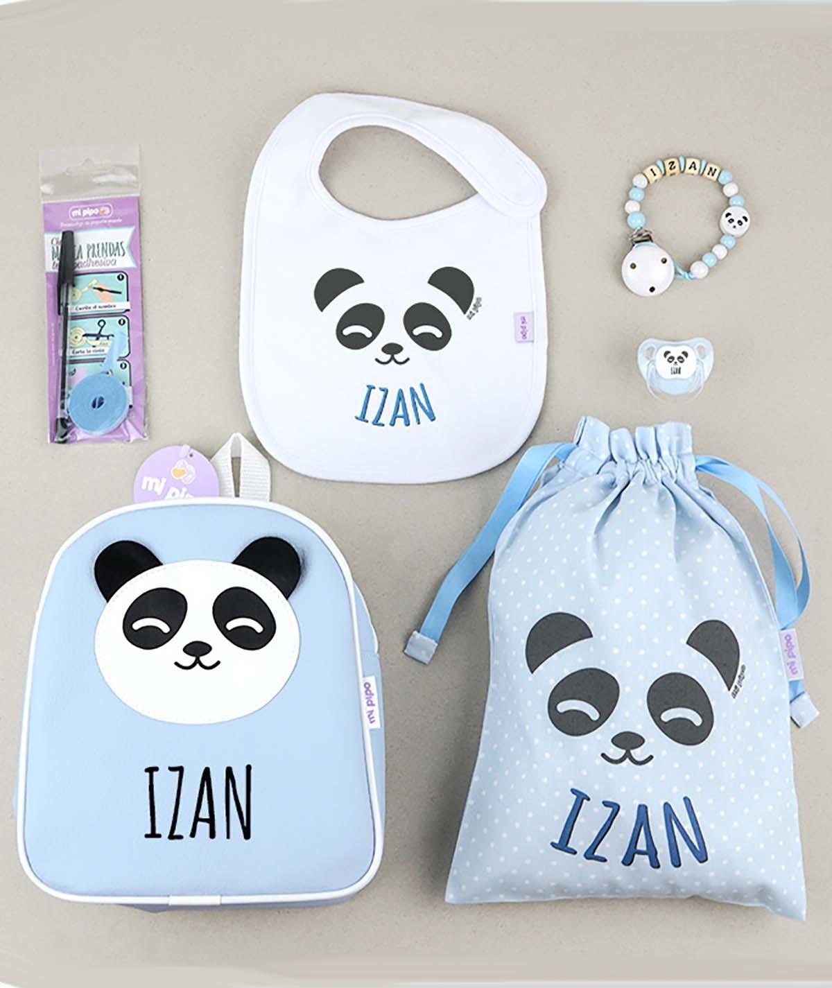 Pack Ahorro Vamos al Cole Panda Azul Mi Pipo - Nanetes #