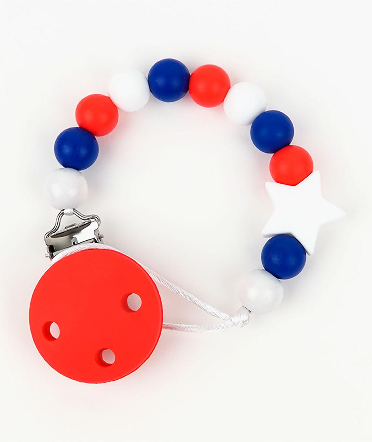 Chupetero Cadenita Silicona Mi Pipo Estrella Marinera - Nanetes #