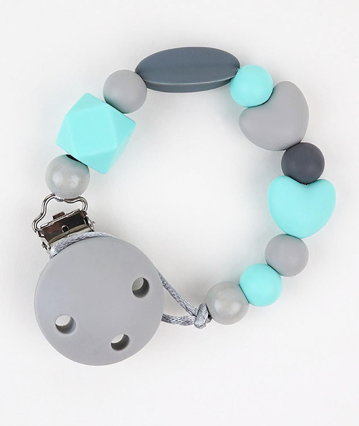 Chupetero Cadenita Silicona Mi Pipo Pandora Azul - Nanetes #