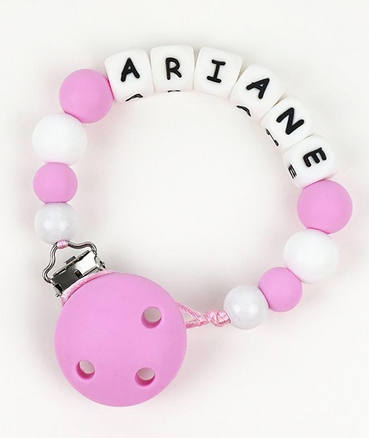 Chupetero Silicona Cadenita Personalizada Mi Pipo Fresa - Nanetes #