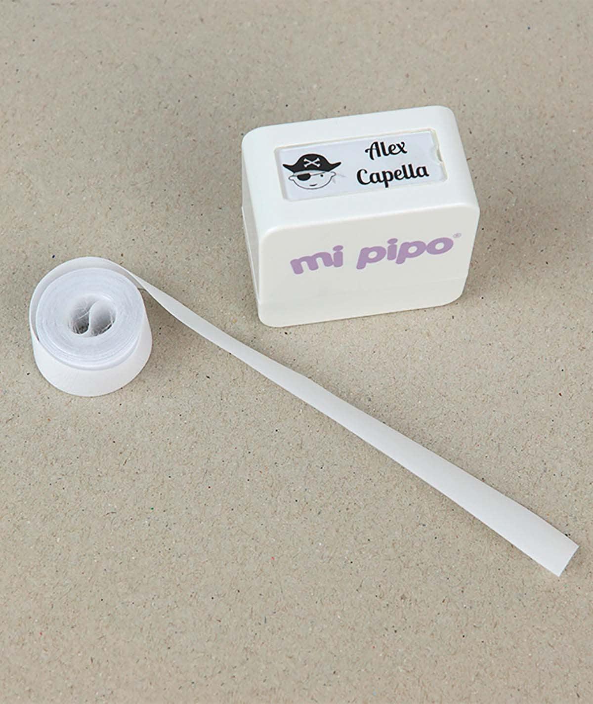 Sello con Cinta Marcaprendas Personalizado Mi pipo - Nanetes #