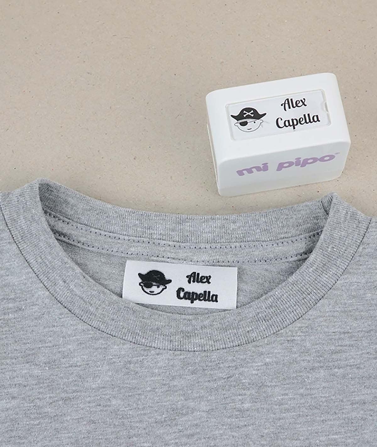 Sello con Cinta Marcaprendas Personalizado Mi pipo - Nanetes #