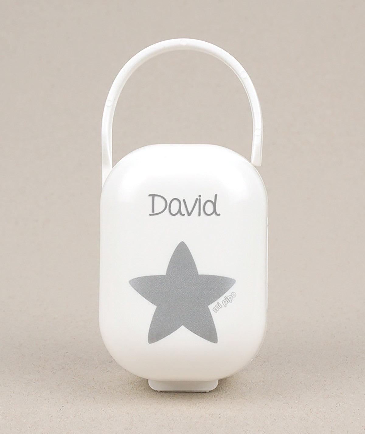 Caja Portachupetes Estrella Gris Mi Pipo - Nanetes #