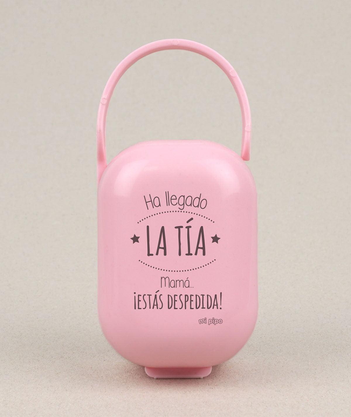 Caja Portachupetes Divertida Ya llegado la tía Mi Pipo - Nanetes #