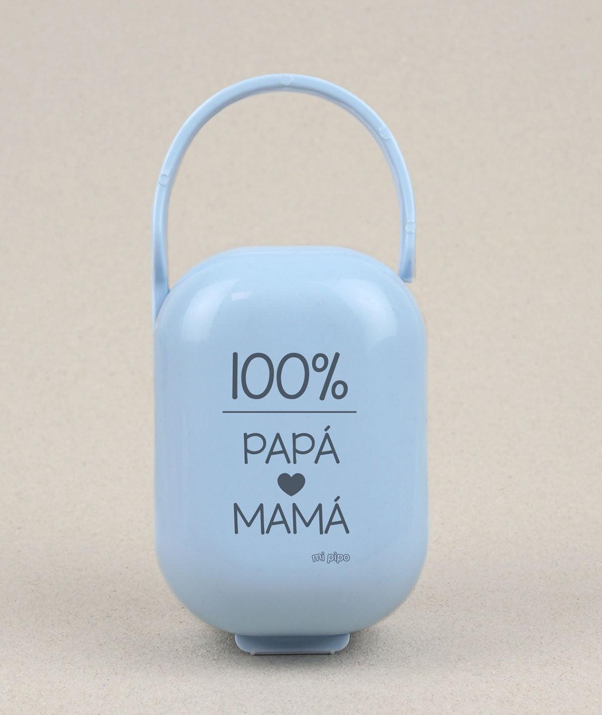 Caja Portachupetes Divertida 100% Papá y Mamá Mi Pipo - Nanetes #