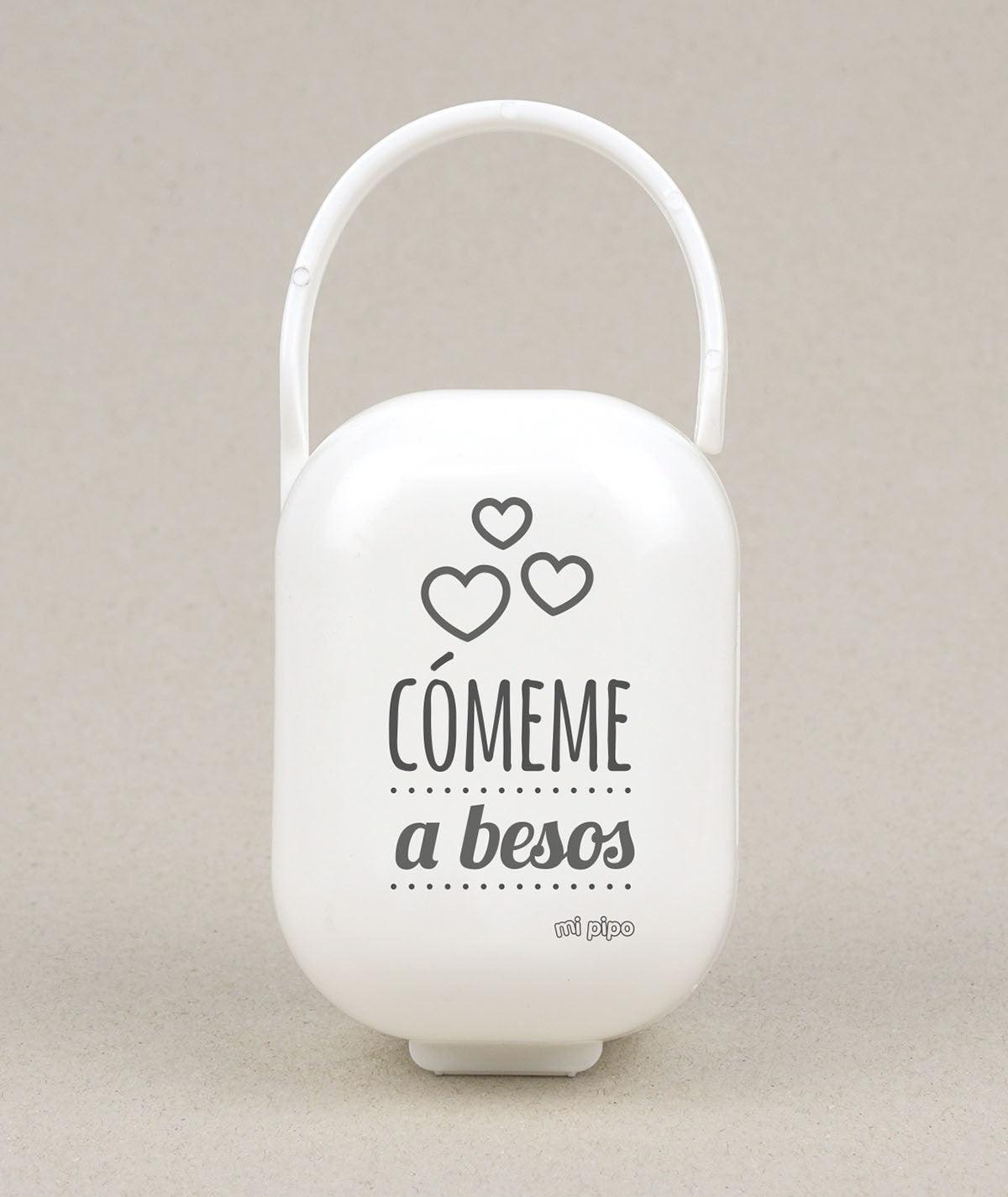 Caja Portachupetes Divertida Cómeme a besos Mi Pipo - Nanetes #