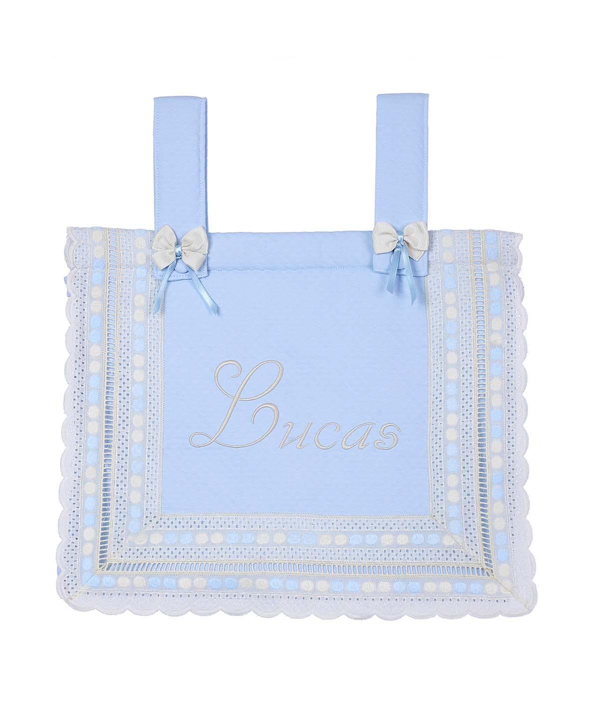 Bolso Panera Personalizado con Puntillas Bordados Dominguez - Nanetes #