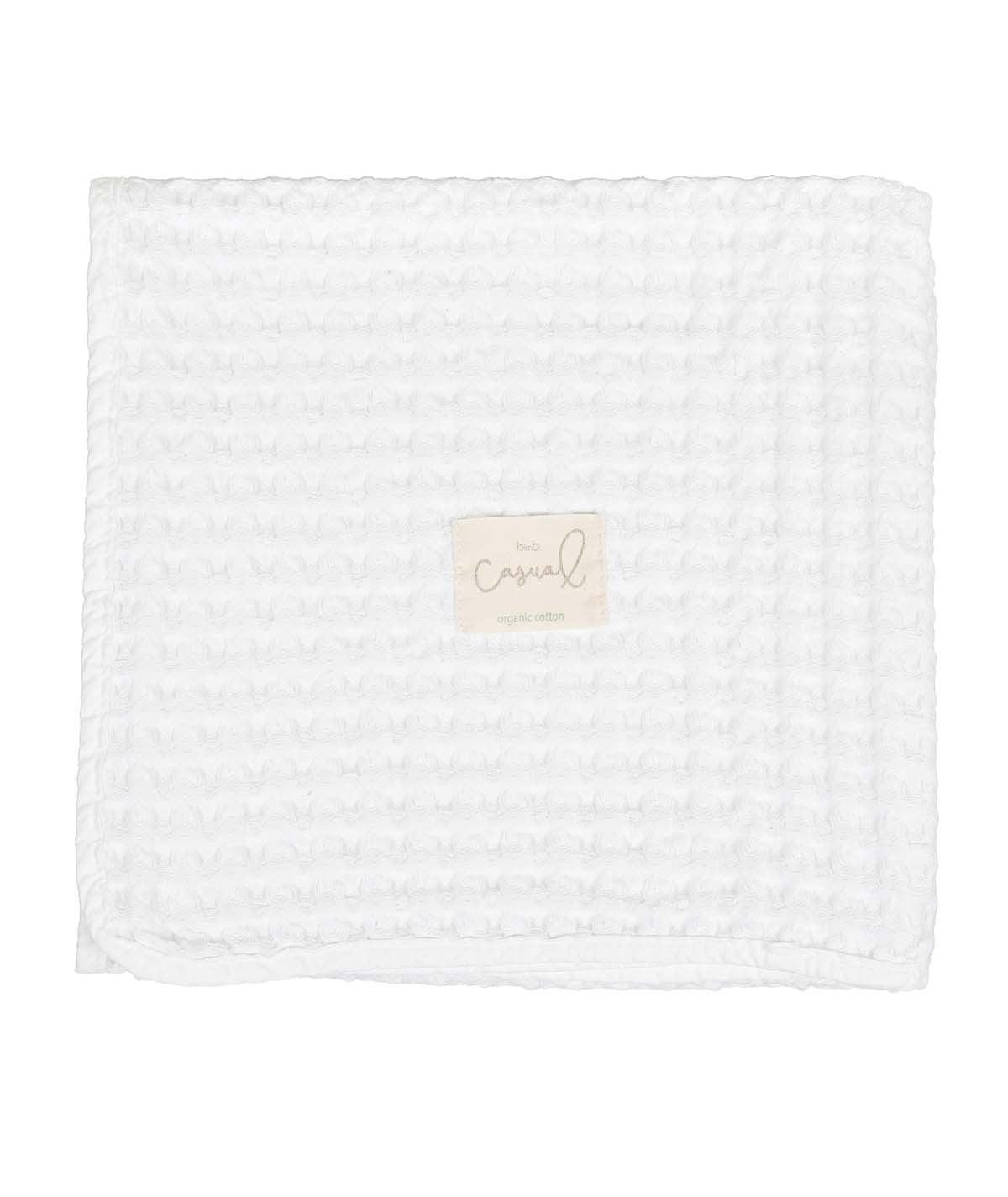 Manta Crochet Algodon Bimbi Casual Blanco - Nanetes #