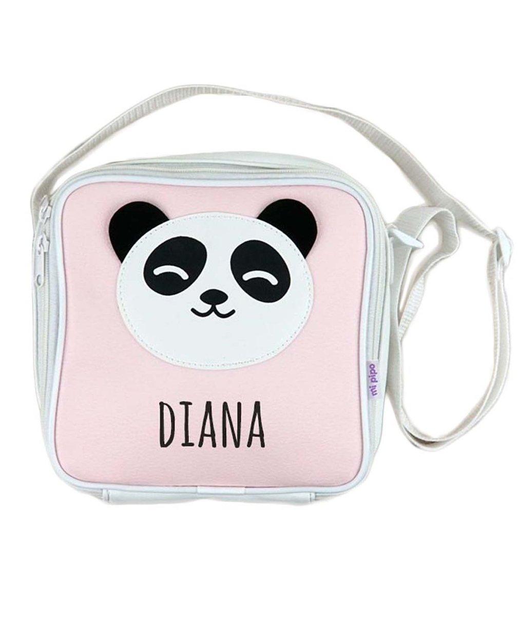 Bolsa Merienda Isotérmica Mi Pipo Panda Rosa - Nanetes #