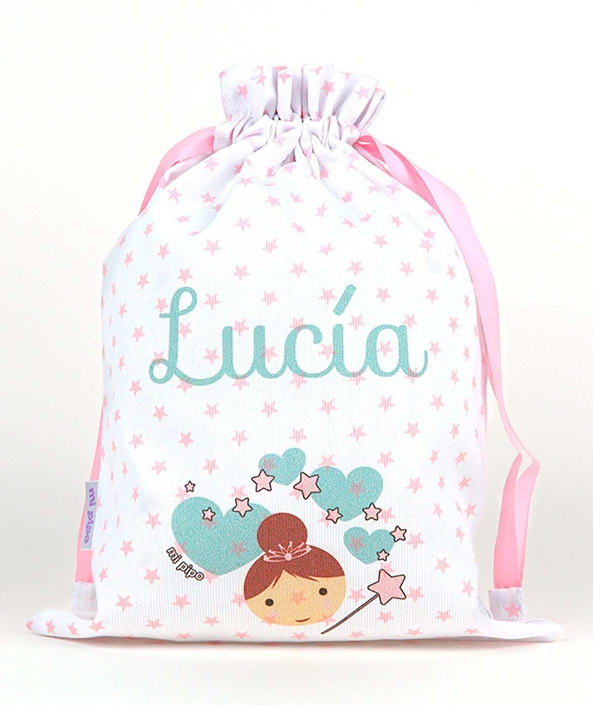 Bolsa Tela Saquito Personalizado Mi Pipo Hada - Nanetes #
