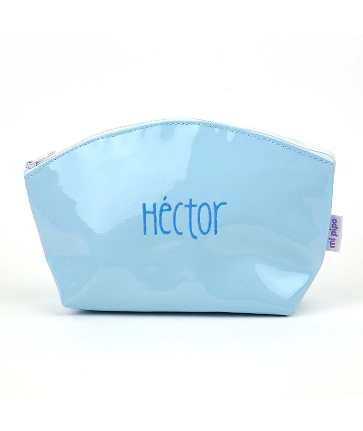 Neceser Personalizado Gloss Charol Mi Pipo Celeste - Nanetes #