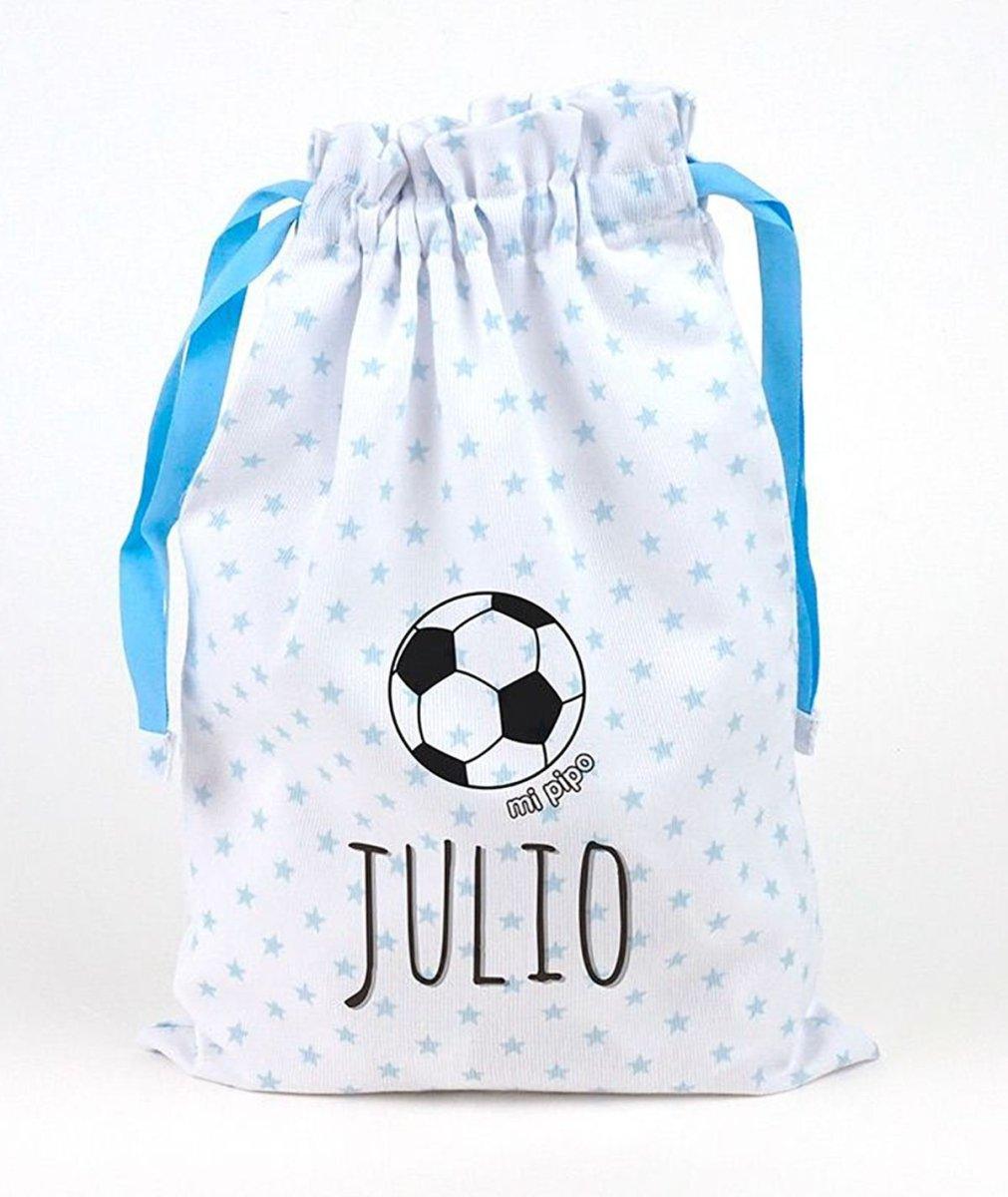 Bolsa Tela Niños Personalizada Saquito Mi Pipo Fútbol - Nanetes #