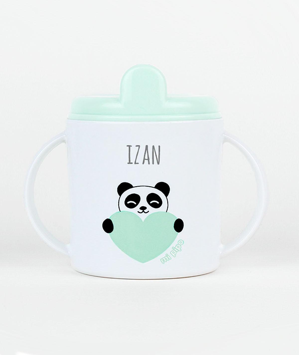 Vaso Antigoteo Taza Mi Pipo Panda Menta - Nanetes #