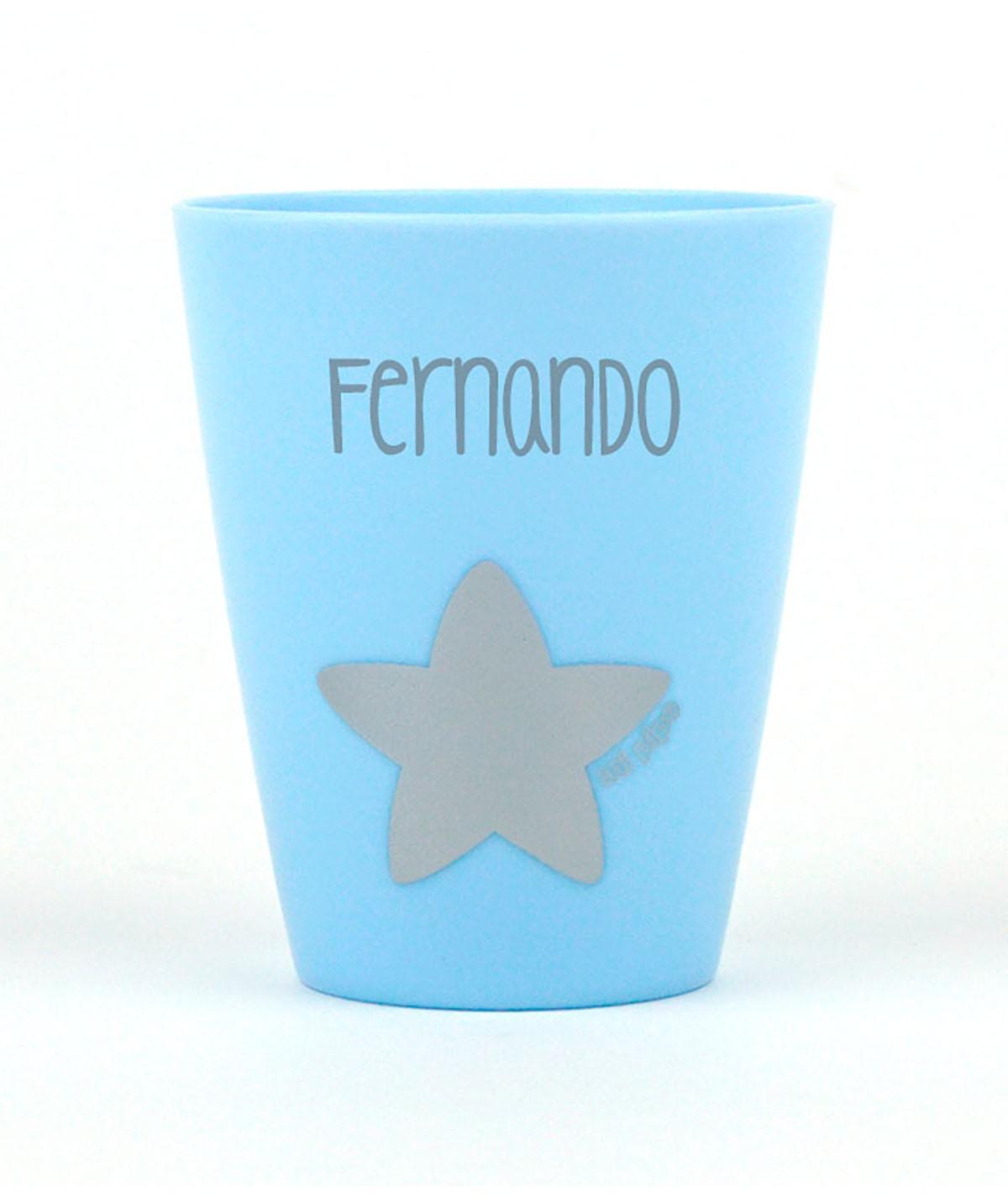 Vaso Personalizado Mi Pipo Celeste - Nanetes #