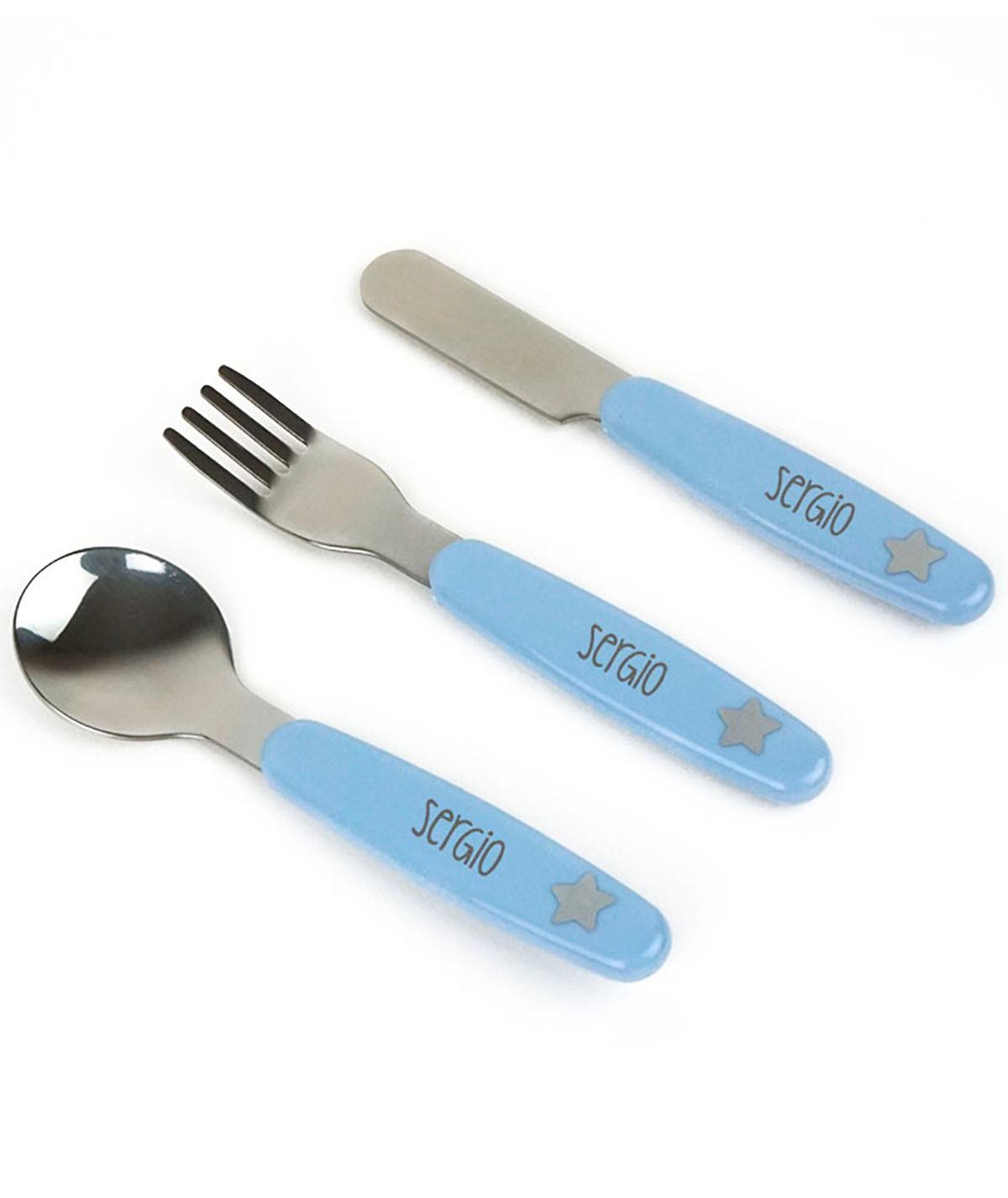 Cubiertos Infantiles Personalizados Mi Pipo Estrella - Nanetes #