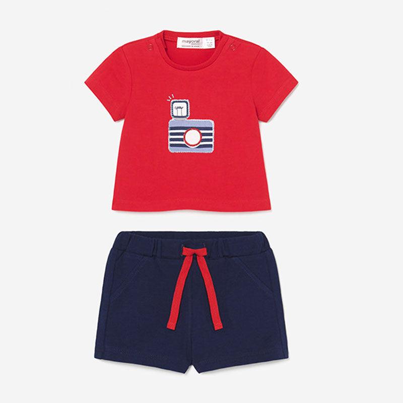 Conjunto Bebe Mayoral 1644-093a camara rojo - Nanetes #