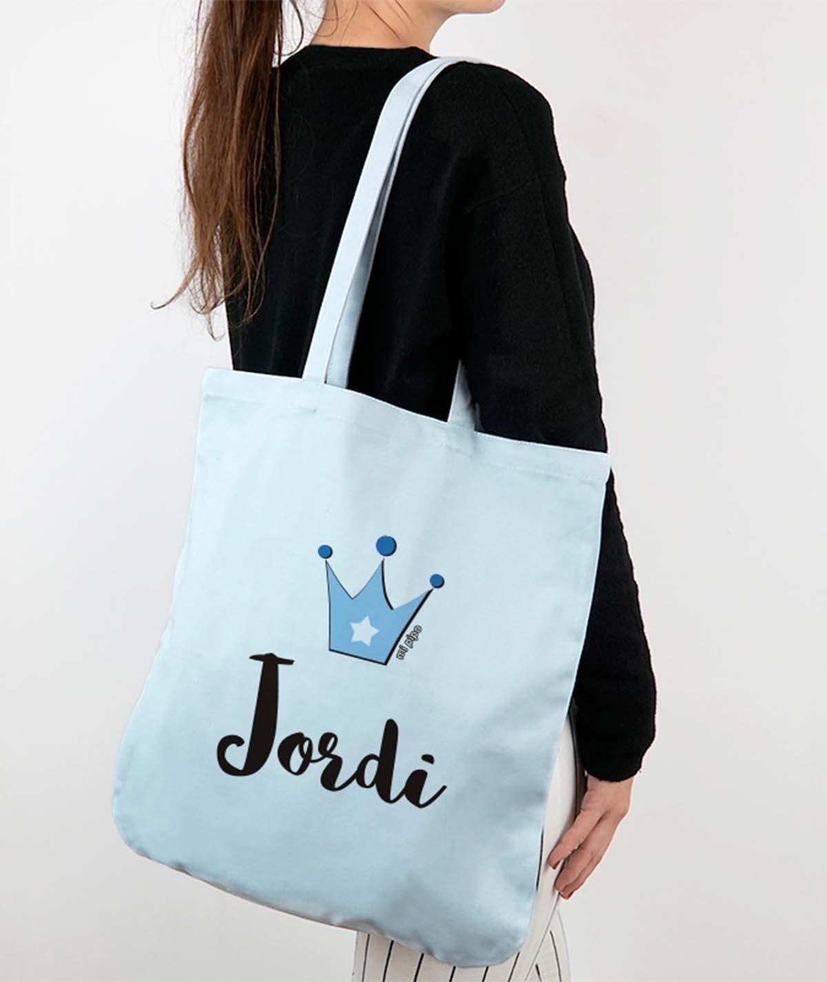Bolso Tela Personalizado Algodón Orgánico Mi Pipo Corona - Nanetes #