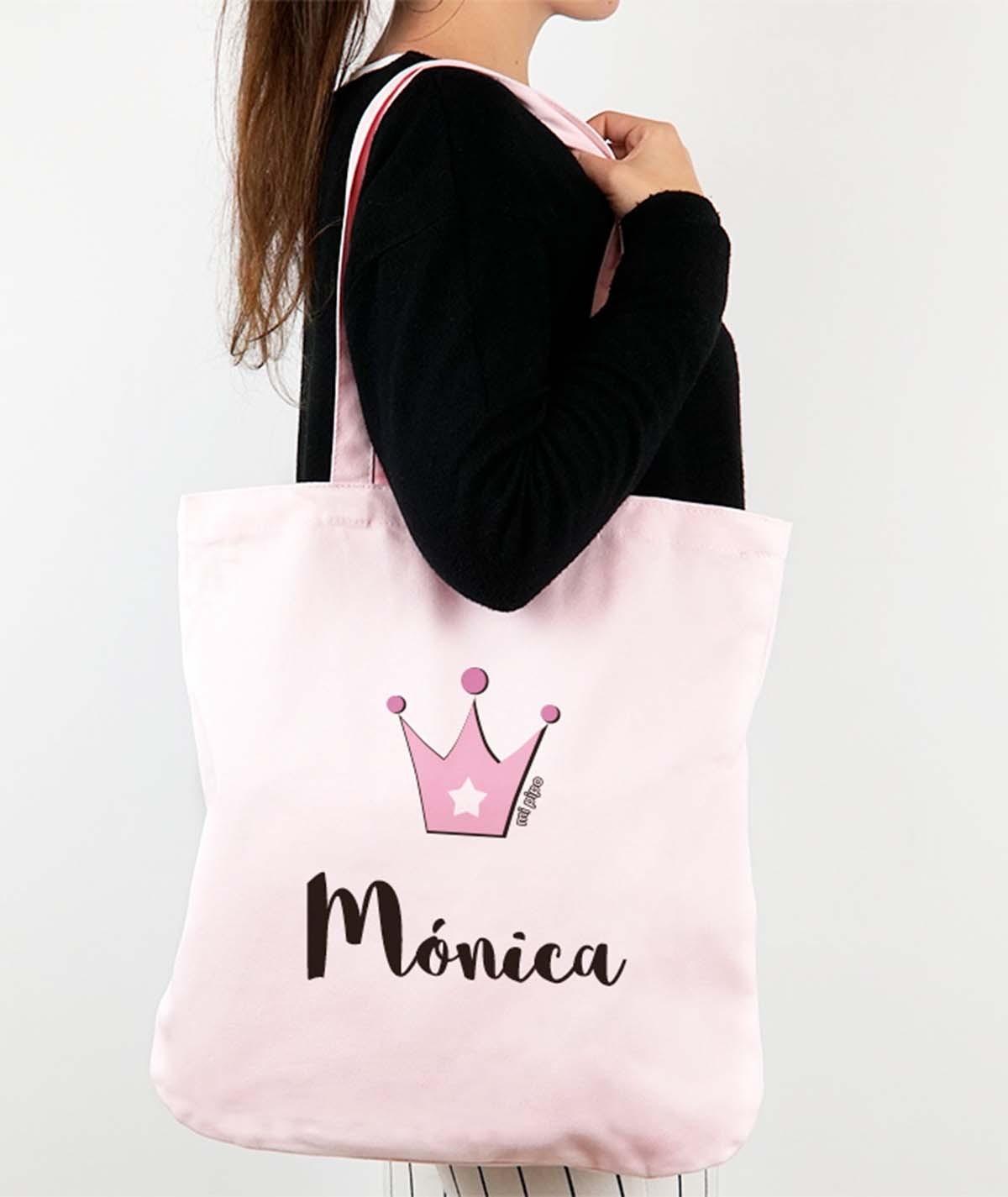 Bolso Tela Personalizado Algodón Orgánico Mi Pipo Corona - Nanetes #