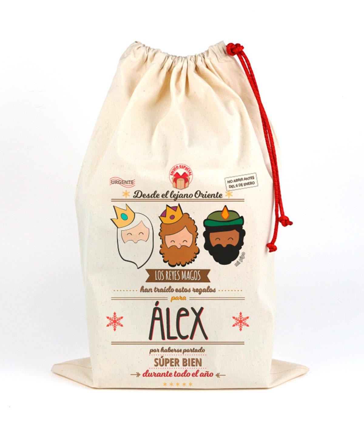 Saco Guarda Juguetes Personalizado Mi Pipo Navidad Reyes Magos - Nanetes #