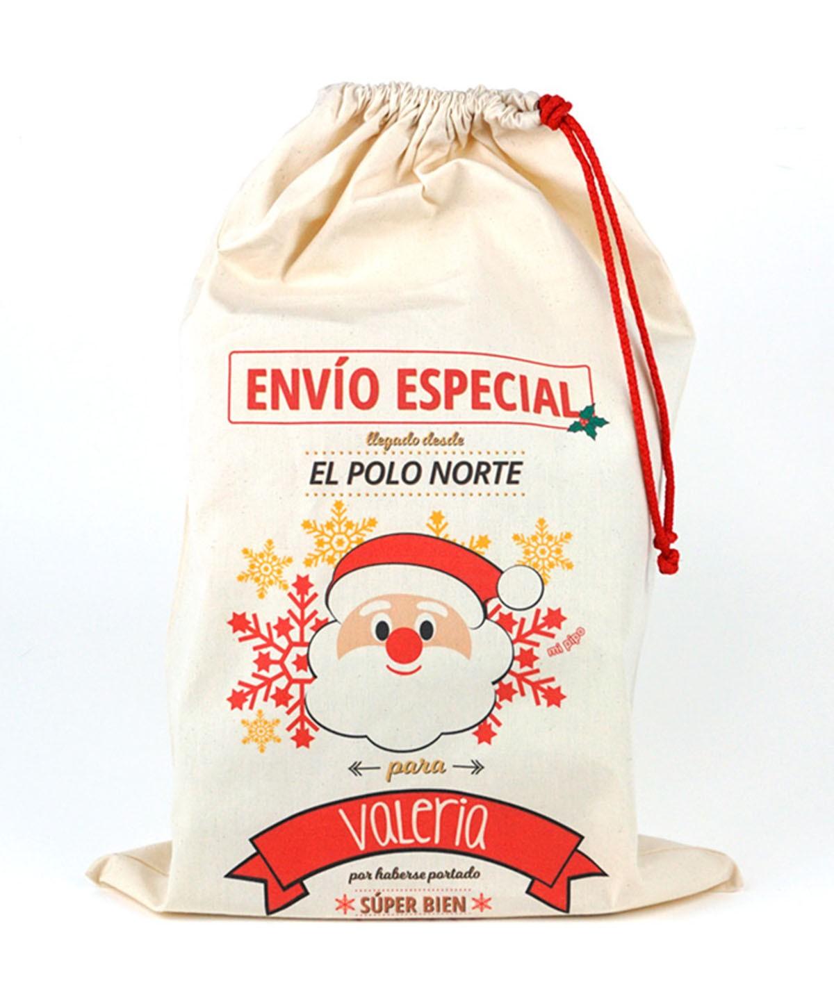 Saco Guarda Juguetes Personalizado Mi Pipo Navidad Papa Noel - Nanetes #