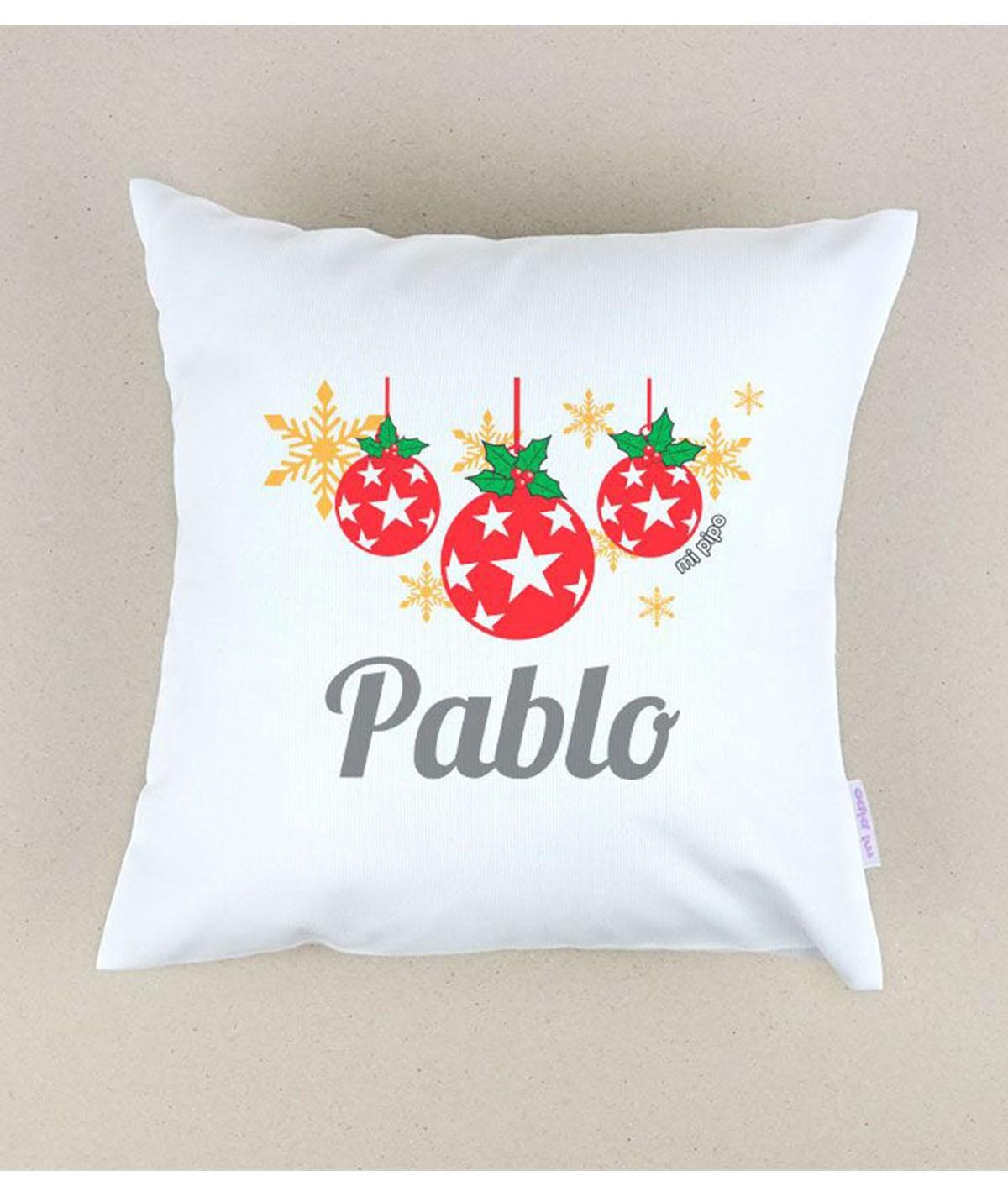 Cojín Personalizado Infantil Navidad Mi Pipo Bolas - Nanetes #