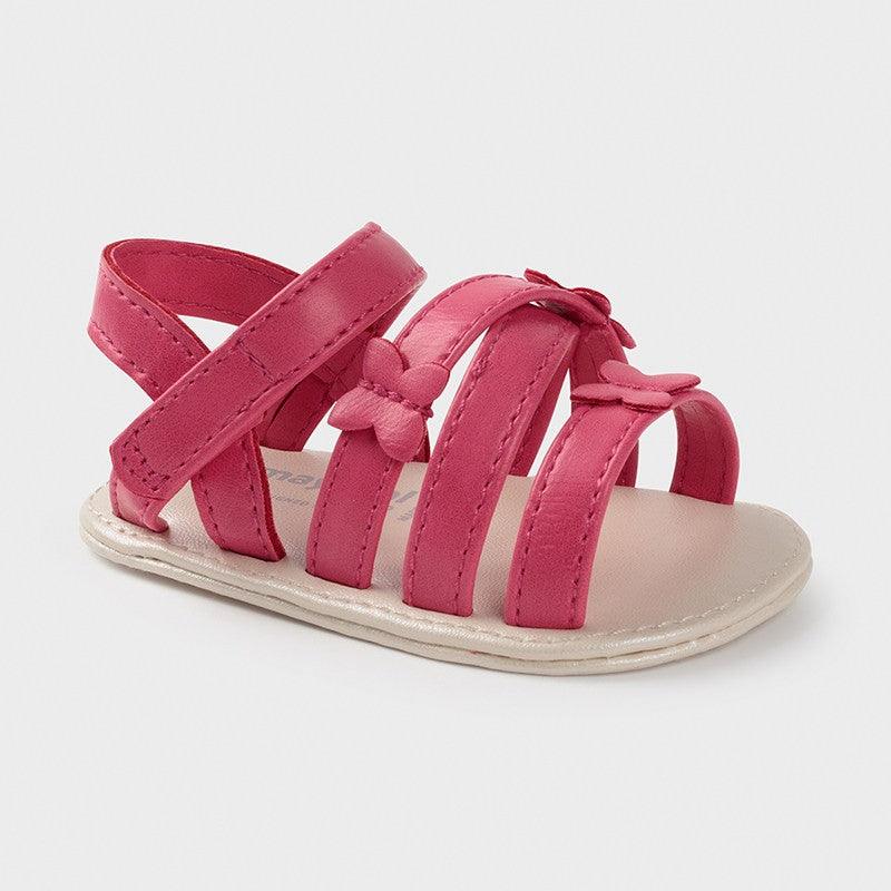 Zapatos Sandalias Bebé Recien Nacido Mayoral Fresa Mariposas - Nanetes #