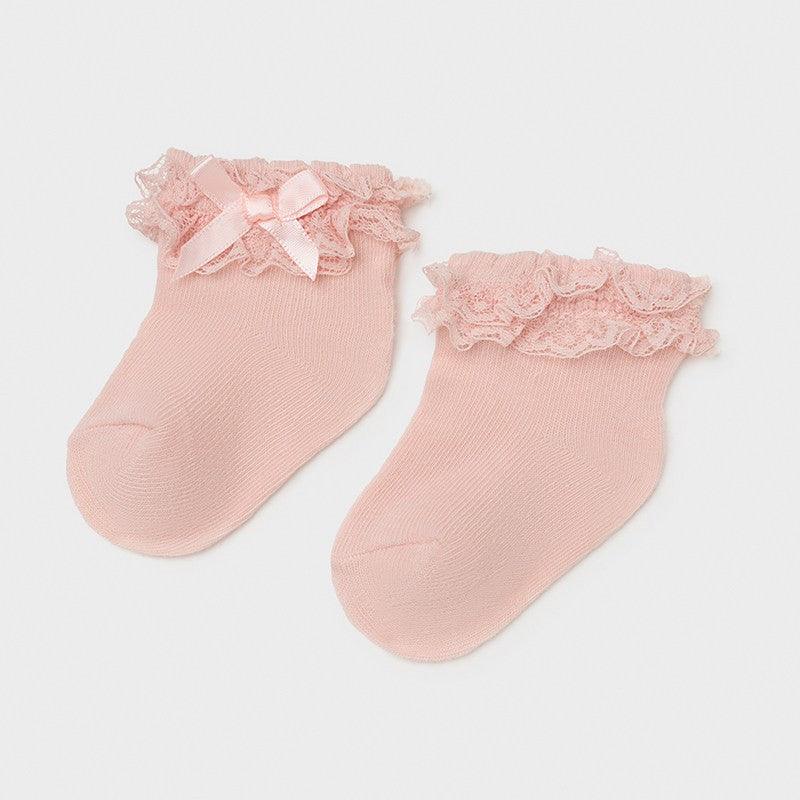 Calcetines Bebé Vestir Recién Nacido Mayoral Rosa - Nanetes #
