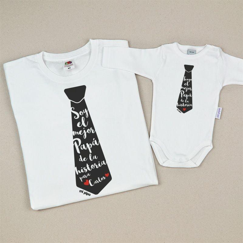 Pack Papá-Hijo/a Soy El Mejor Papá de la Historia Mi Pipo - Nanetes #