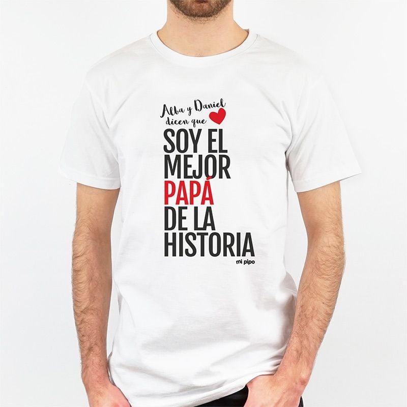 Camiseta o Sudadera Hombre El mejor Papá de la Historia Mi Pipo - Nanetes #