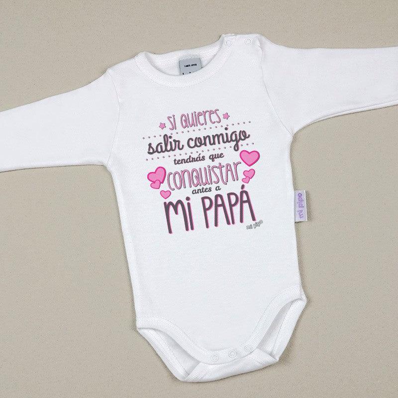 Body Bebé Si quieres salir conmigo Mi Pipo - Nanetes #