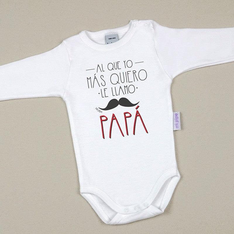 Body personalizado con instrucciones de como vestir al bebé para papá.