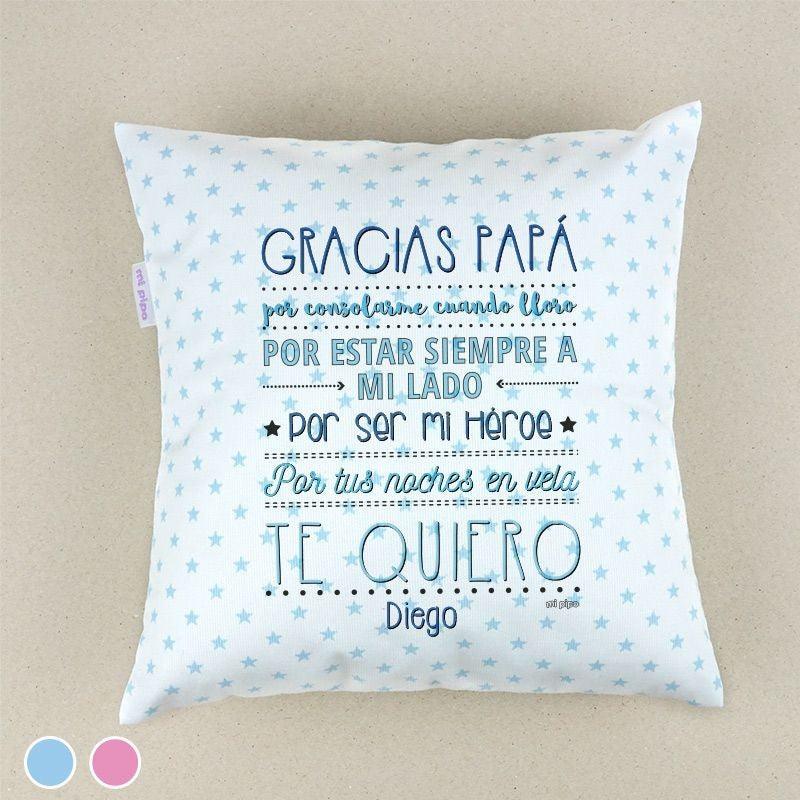 Cojín Divertido Infantil Gracias Papá Mi Pipo - Nanetes #
