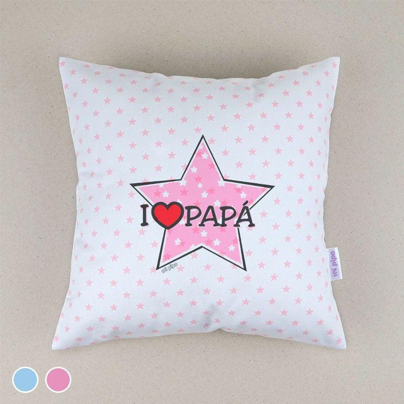 Cojín Divertido Infantil I Love Papá Mi Pipo - Nanetes #