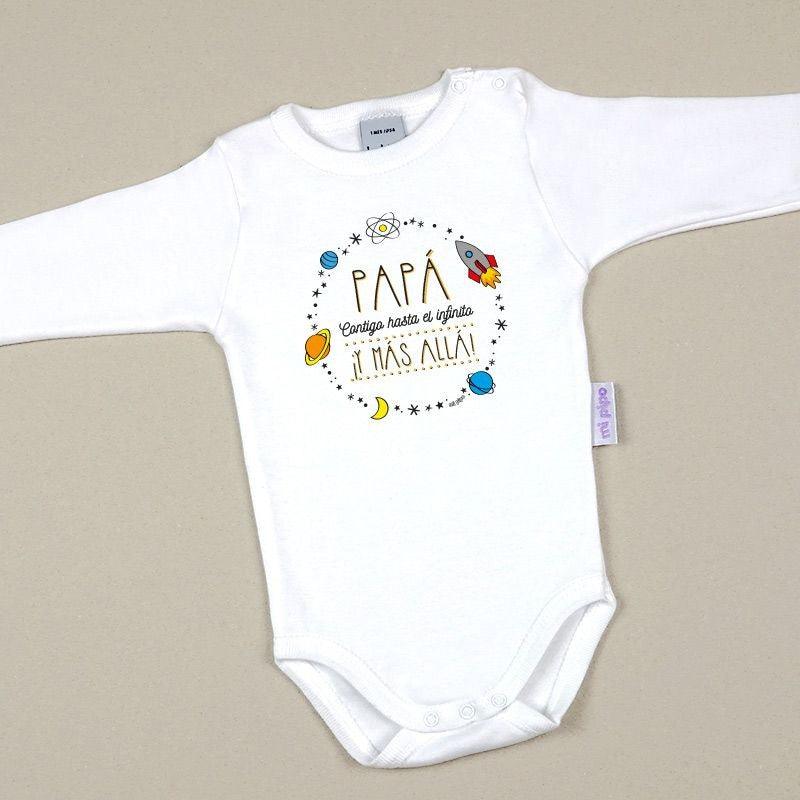 Body Bebé Papá contigo hasta el Infinito Mi Pipo - Nanetes #
