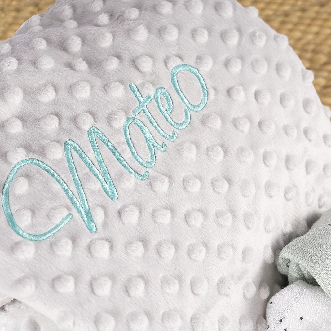 Cesta Regalo Personalizada Primera Puesta Elefante Menta - Nanetes #