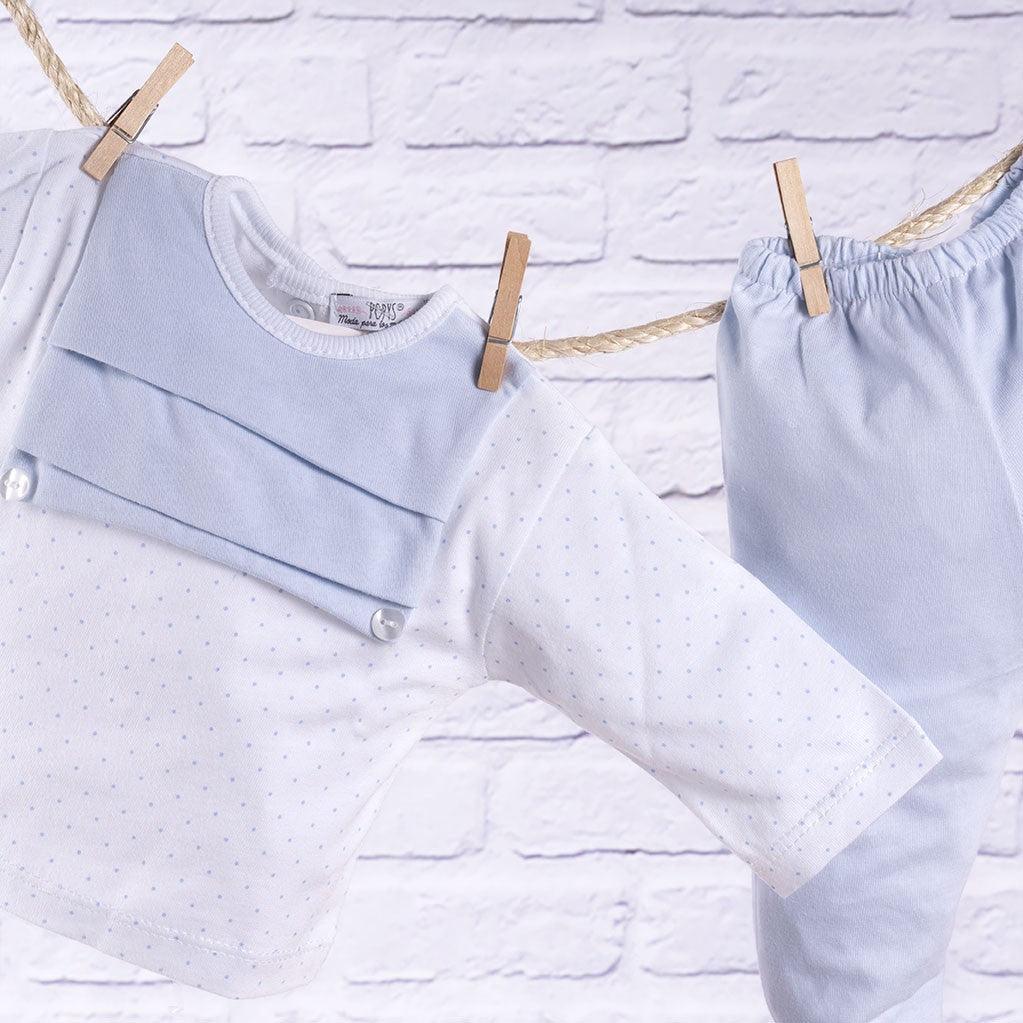 Cesta Regalo Bebé Personalizada Primera Puesta Celeste - Nanetes #