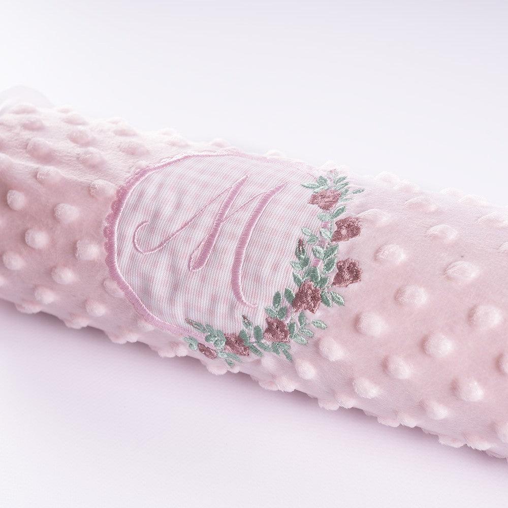 Cesta Regalo Bebé Personalizada Modelo Inicial Flores - Nanetes #