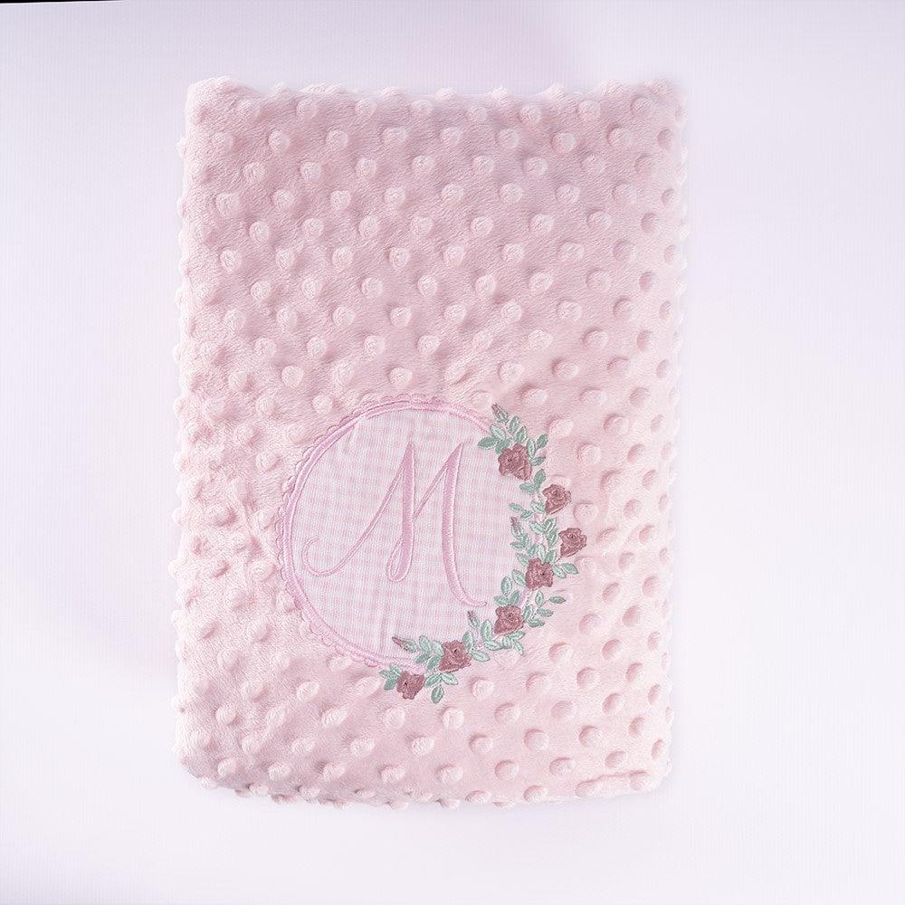 Cesta Regalo Bebé Personalizada Modelo Inicial Flores - Nanetes #