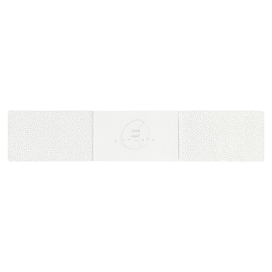 Chichonera Protector Cuna Reversible Night Stories Blanco Baby Clic - Nanetes #