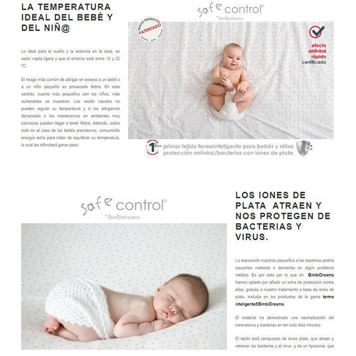 Sábana Bajera Termointeligente BeSoGuarded BimbiDreams - Nanetes #