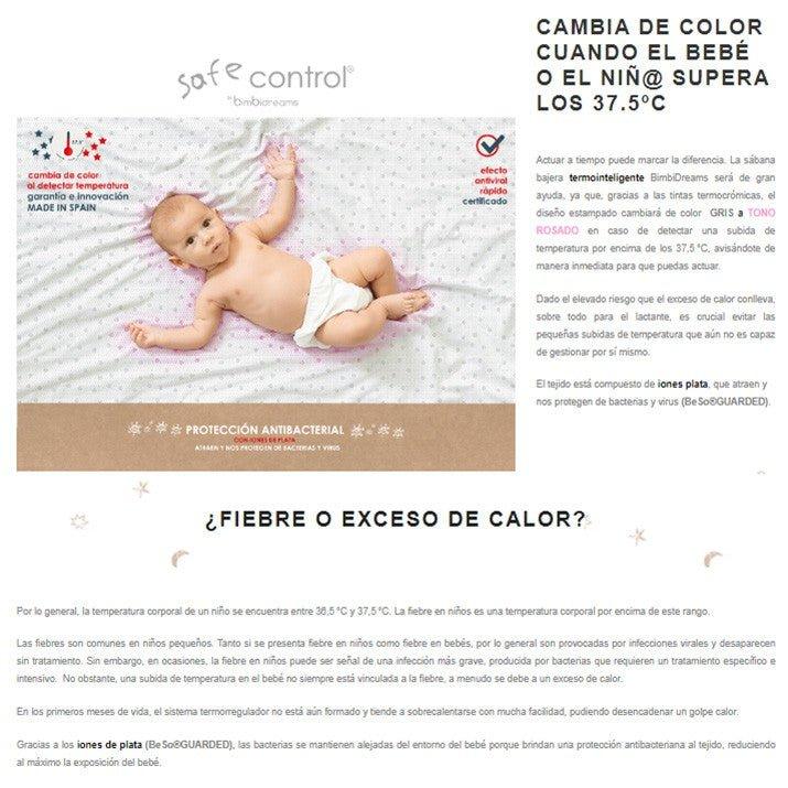 Bajera Impermeable 2en1 Sábana Termointeligente BeSoGuarded BimbiDreams - Nanetes #