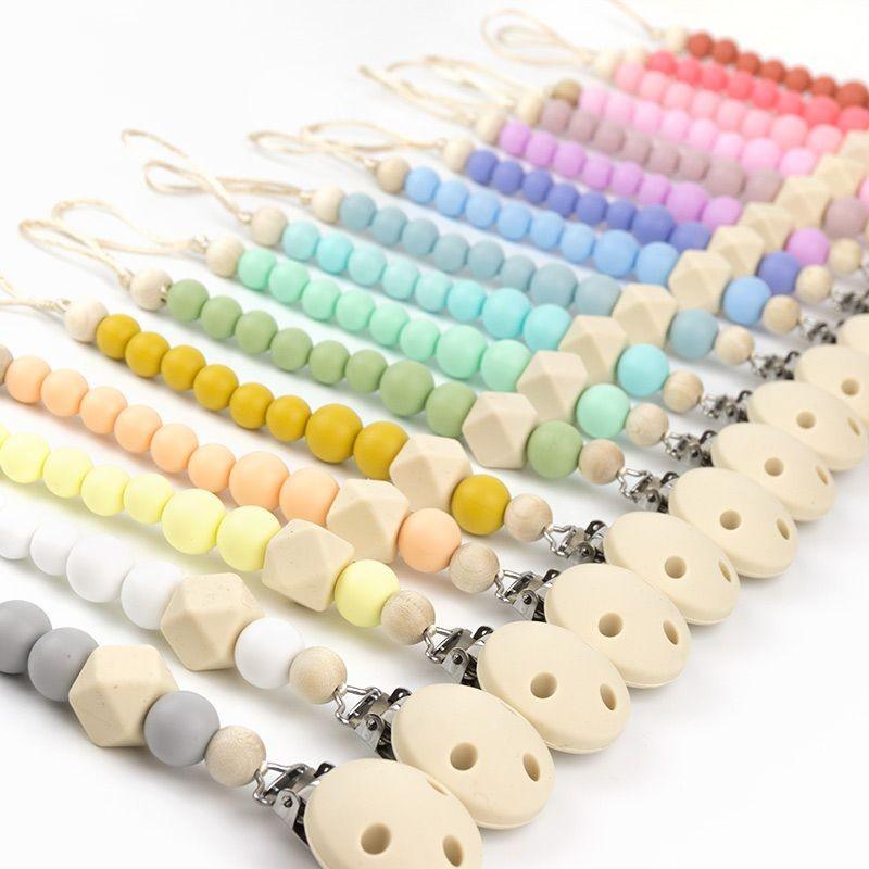 Chupetero Cadenita Silicona Mi Pipo Gema 17 colores - Nanetes #