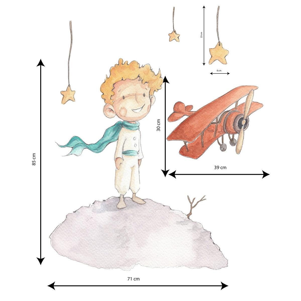 Vinilo Infantil El Principito Sueños Cigüeña - Nanetes #