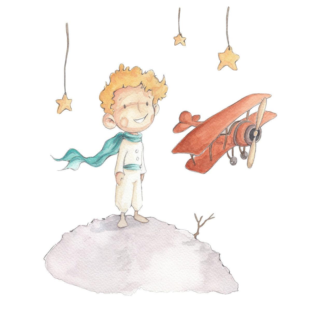 Vinilo Infantil El Principito Sueños Cigüeña - Nanetes #