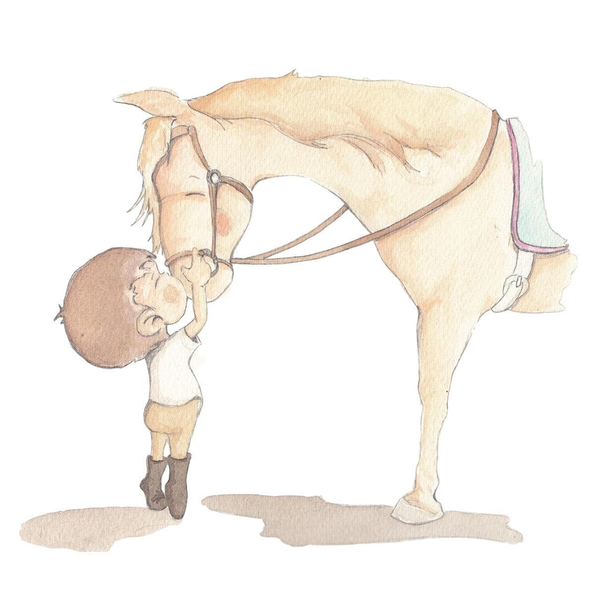 Vinilo Infantil Caballo Mejor Amigo Niño - Nanetes #