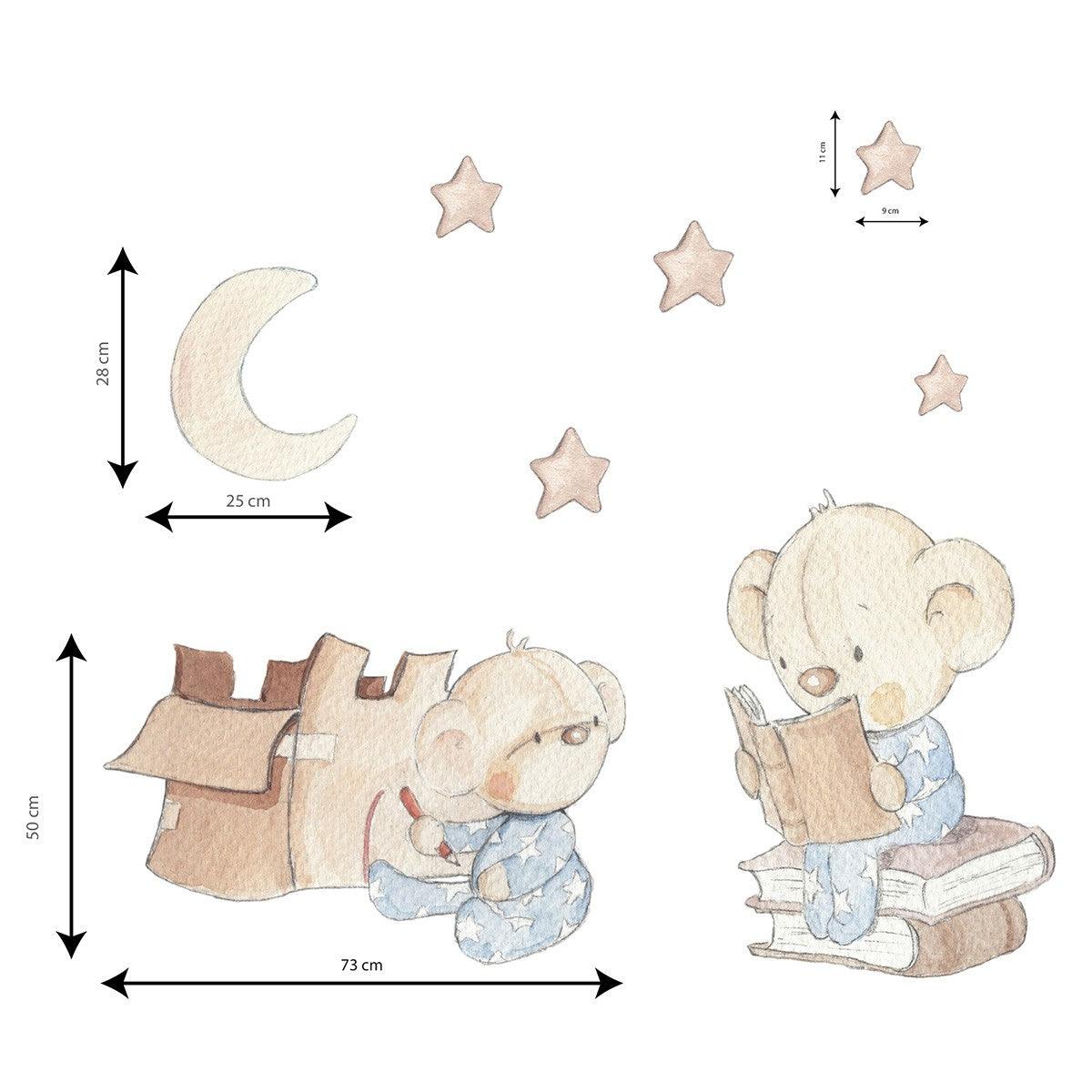 Vinilo Infantil Cuentame un Cuento Sueños Cigüeña - Nanetes #