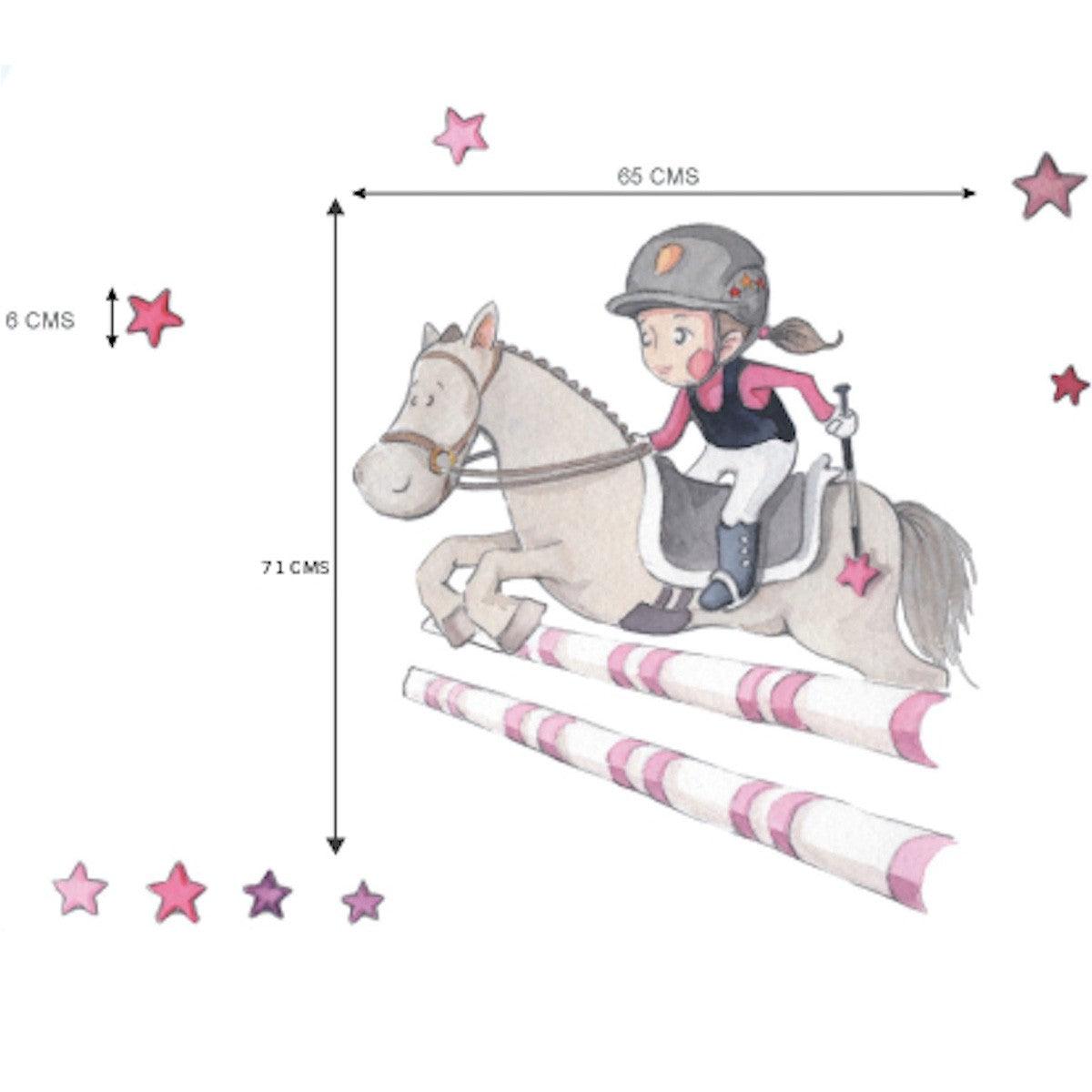 Vinilo Infantil Amazona Saltando Sueños Cigüeña - Nanetes #