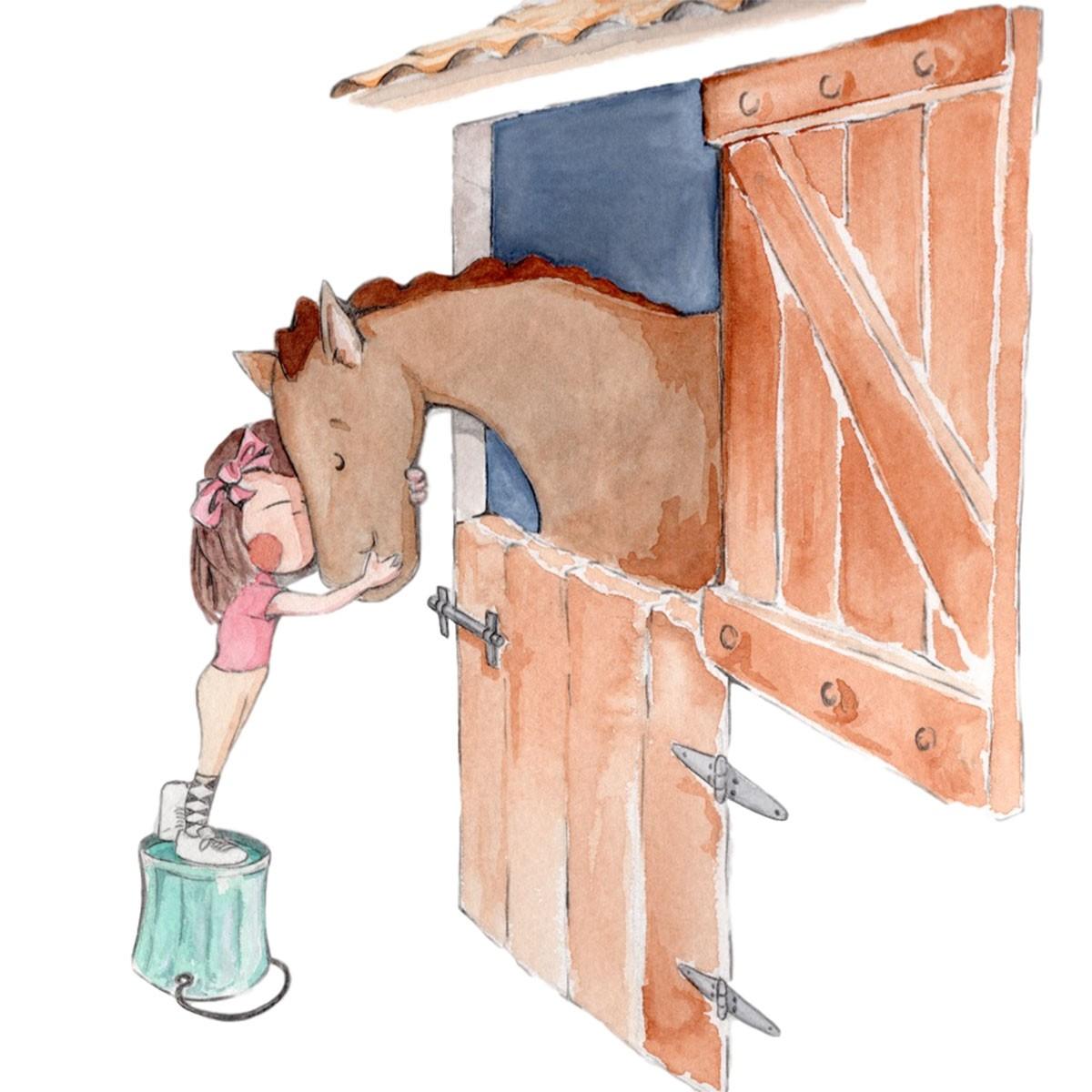 Vinilo Infantil Caballo mi gran Amigo - Nanetes #